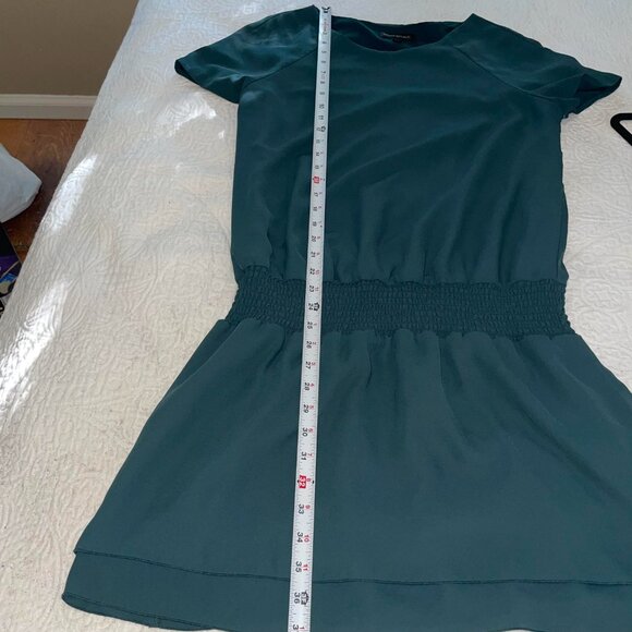Banana Republic Green‎ Short Sleeved Elastic Drop Waist Low Waist Dress Size 8 - Picture 10 of 10